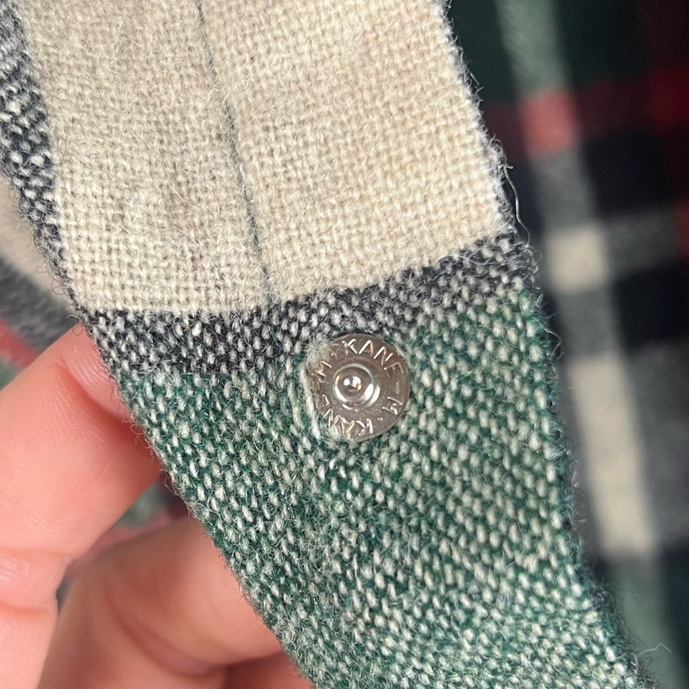 Vintage 70s Wool Plaid Lined Shirt Jacket Contender Brand Made in Korea | Size S - Picture 8 of 11